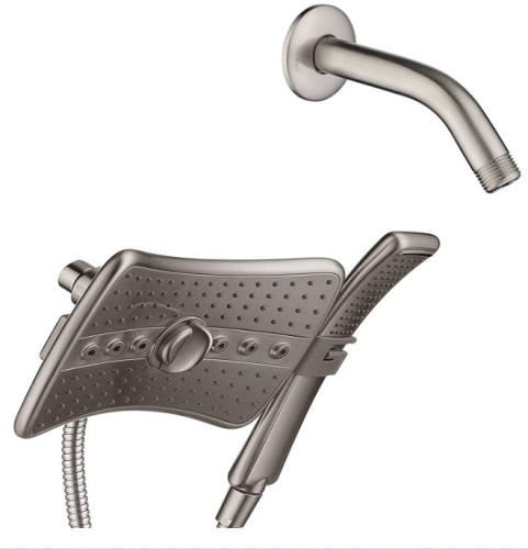 BRIGHT SHOWERS Shower Heads Combo Showerhead Set, E-commerce Return - Lot 273