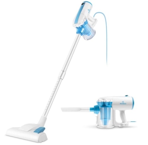 MOOSOO Vacuum Cleaner, 17KPa Suction Stick Vacuum 2 in 1 Handheld Vacuum for Hard Floor with HEPA Filters, D600, E-Commerce Return, Untested - Lot 293