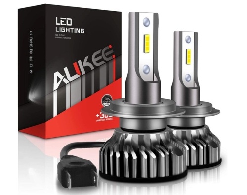 Aukee H7 LED Bulbs, 50W 6000K 10000 Lumens Extremely Bright CSP Chips Conversion Kit Replacement, E-Commerce Return - Lot 402