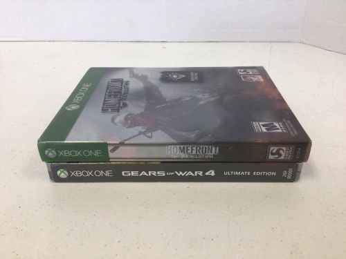 Lot of 2 Xbox One Steelbook Games, Homefront The Revolution, and Gears of War 4, E-Commerce Return - Lot 416