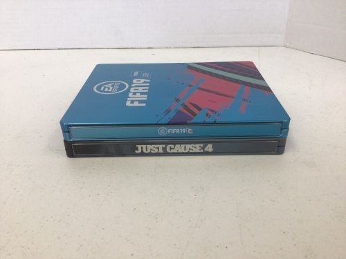 Lot of 2 PS4 Steelbook Games, FIFA19, and Just Cause 4, E-Commerce Return - Lot 423