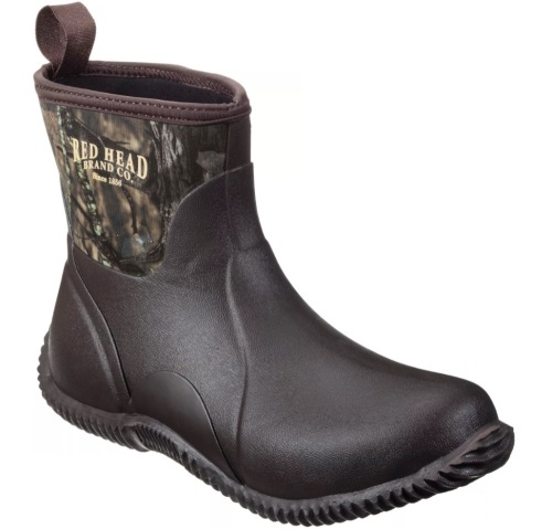 RedHead Mallard Waterproof Outdoor Boots for Men - Mossy Oak Break-Up Country - 14M, E-Commerce Return, Bad Stiching - Lot 450