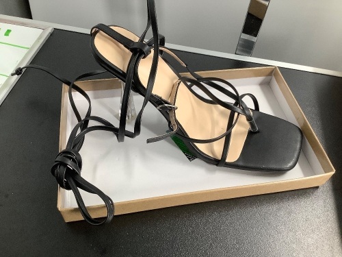 Women's Clear Heel Sandals, Size 8.5, Appears New - Lot 100