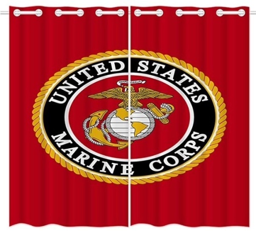 Marine Corps Curtians, Appears New - Lot 126
