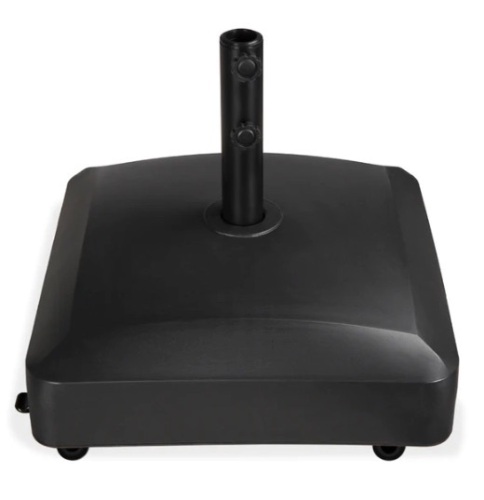 Fillable Mobile Umbrella Base Stand w/ 4 Wheels, 2 Locks, 137lb Capacity, Appears New - Lot 154