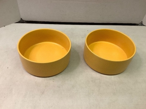 Lot of (2) Ceramic Dog Bowls, Appears New - Lot 181