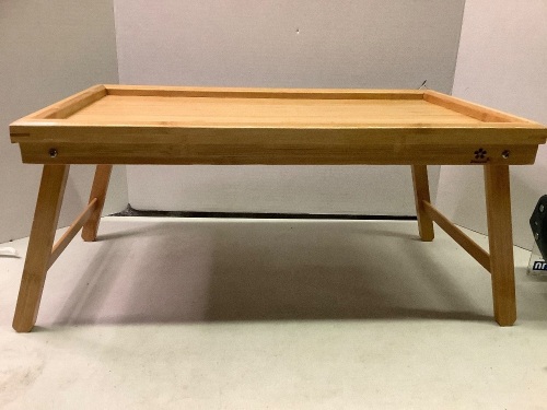 Bamboo TV Tray, Appears New - Lot 199