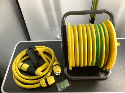 Hose with Reel, Appears New - Lot 207
