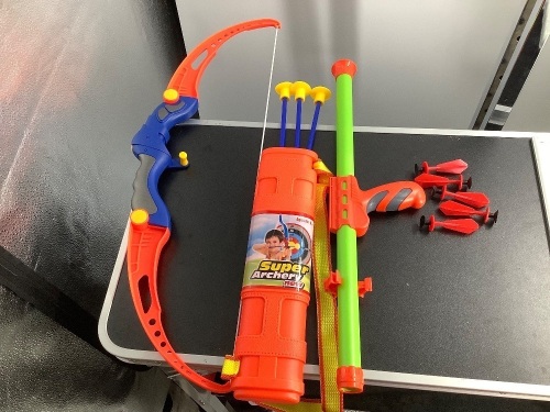 Toy Archery and Target Set, Appears New - Lot 213
