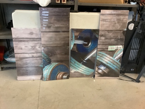 4 Piece Wall Art, Appears New - Lot 223