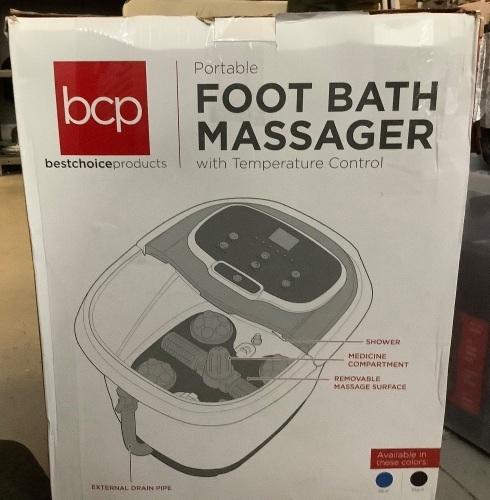Portable Foot Bath Massager, Powers On, Appears New - Lot 231