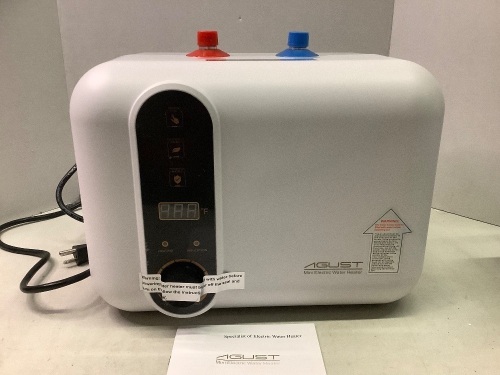 Agust Mini Electric Water Heater, Appears New, Untested - Lot 304