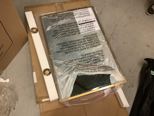 28,5x36" Brushed Beveled Vanity Mirror, Appears New - Lot 326