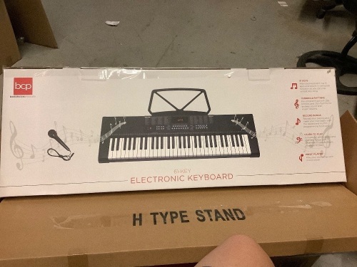 61 Key Electronic Keyboard, Untested, Appears New - Lot 336