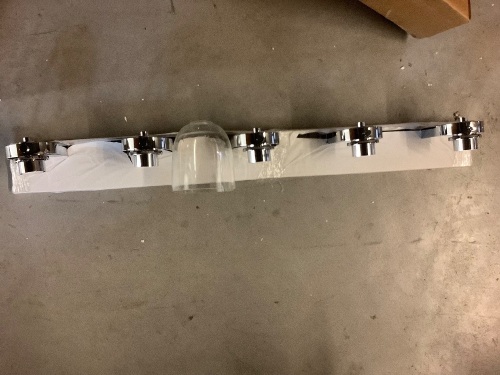 Chromeplate 5 Light Vanity Mirror, Appears New, Untested - Lot 261