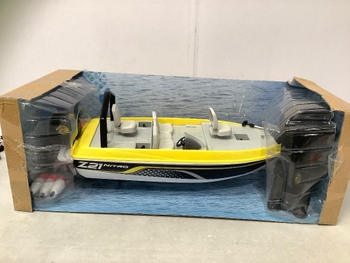 Nitro Z21 R/C Toy Fishing Boat, Untested, E-Comm Return - Lot 230