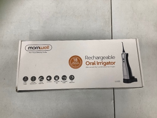 Mornwell Rechargeable Water Flosser, Untested, Appears new - Lot 362