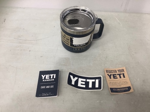 Yeti Mug, Missing Lid Slider, E-Comm Return - Lot 80