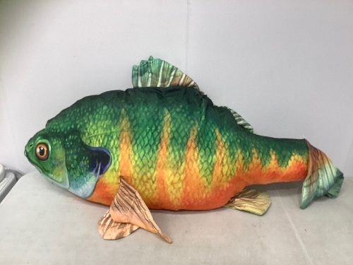 Large Fish Pillow, Seam Damage, E-Comm Return - Lot 251