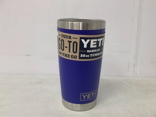 Yeti Rambler 20oz Tumbler, No Lid, E-Comm Return - Lot 497