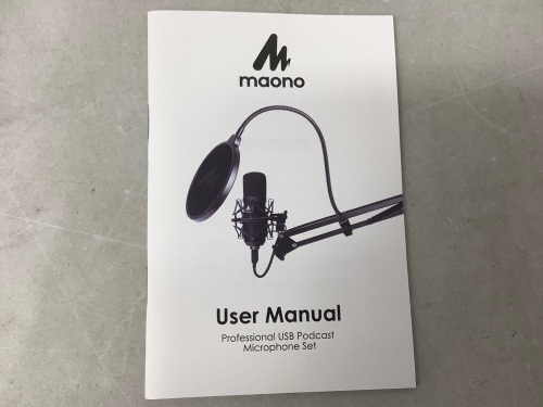 Maono Podcast Microphone Set, Appears new - Lot 45