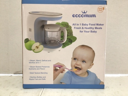 Eccomum Baby Food Maker, Powers Up, Appears new - Lot 505