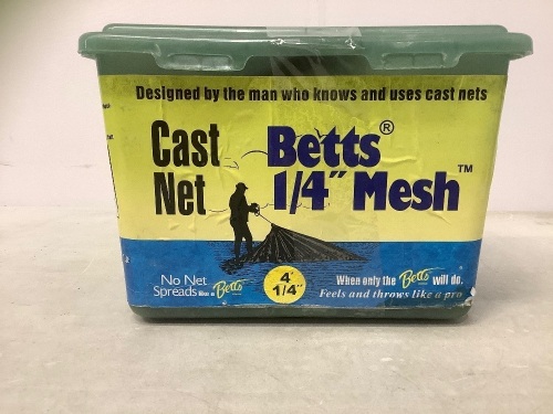 Cast Net Betts 1/4" Mesh 4', E-Comm Return - Lot 98