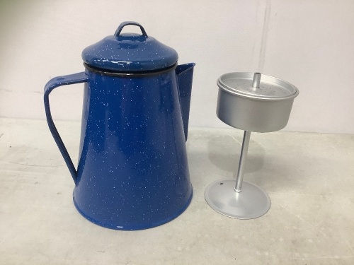 Enamelware Percolator, E-Comm Return - Lot 175