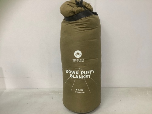 EastHills Down Puffy Blanket, E-Comm Return - Lot 358