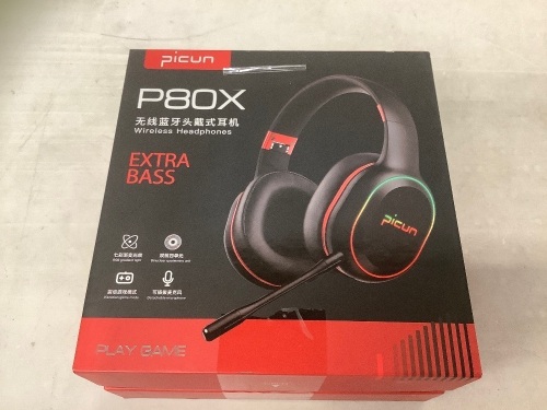 Picun Wireless Headphones, Powers Up, Appears New - Lot 442