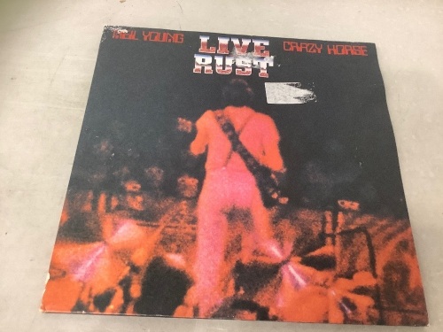Neil Young Live Rust Crazy Horse Vinyl Record, Appears New - Lot 422