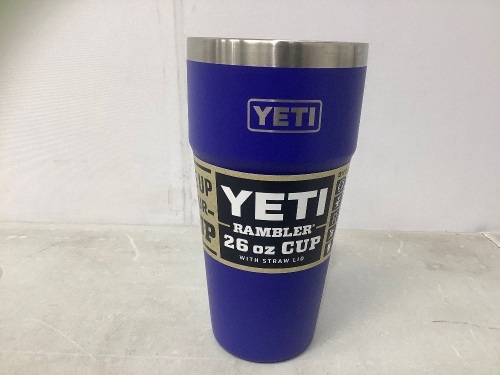 Yeti Rambler 26oz Cup, Missing Lid, E-Comm Return - Lot 597