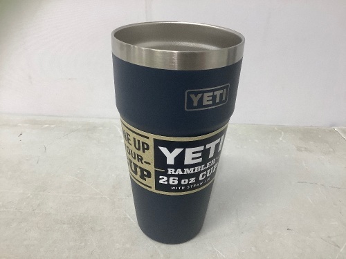Yeti Rambler Tumbler, Missing Lid, E-Comm Return - Lot 186