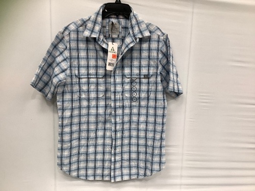 Ascend Mens Button Up Shirt, S, E-Comm Return - Lot 480