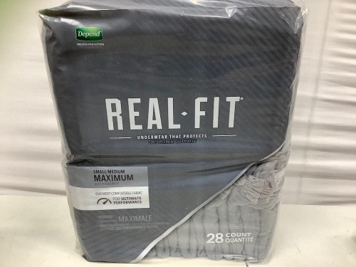 Depends, S/M, (2)28 Packs, New - Lot 339