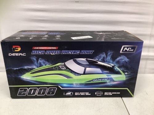 Deerc High R/C Speed Racing Boat, Untested, E-Comm Return - Lot 425