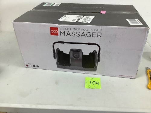 Reflexology Shiatsu Foot Massager w/ High-Intensity Rollers, Remote Control - Lot 1704