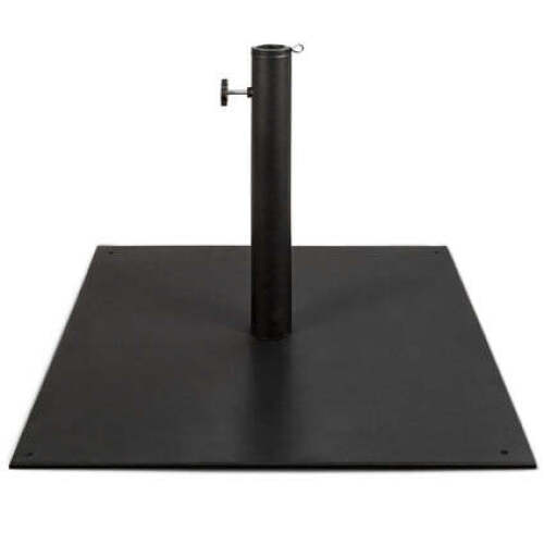 Steel Umbrella Base, Patio Stand w/ Tightening Knob & Anchor Holes - 38.5lb - Lot 1768