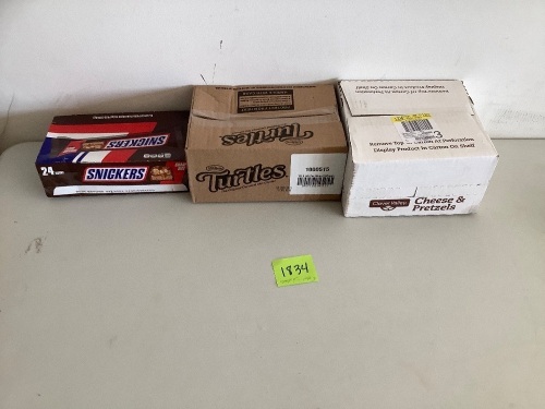 3 Boxes of Candy/Snacks (Sickers, Turtles, Cheese & Pretzels) - Lot 1834