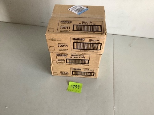 3 Boxes of Haribo Gummy Bears - Lot 1839