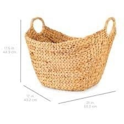 Large Multi-Purpose Seagrass Storage Basket w/ Handles - Lot 1950
