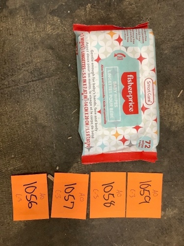 Box of Fisher-Price Baby Wipes - Lot 1059a