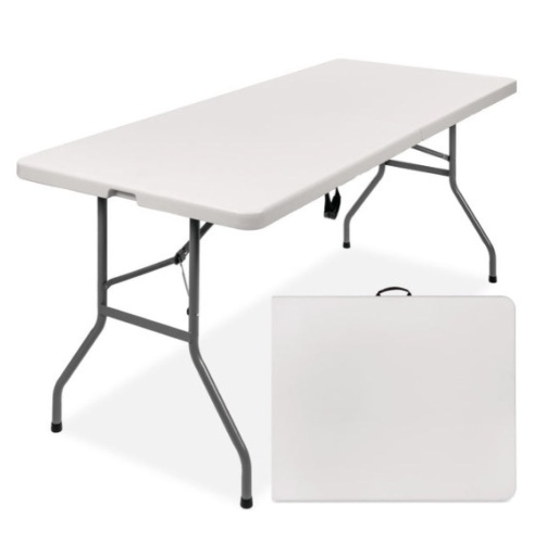 6ft Portable Folding Plastic Dining Table w/ Handle, Lock - Lot 29