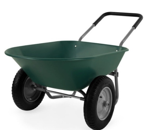 Dual-Wheel Wheelbarrow Garden Cart - Lot 34