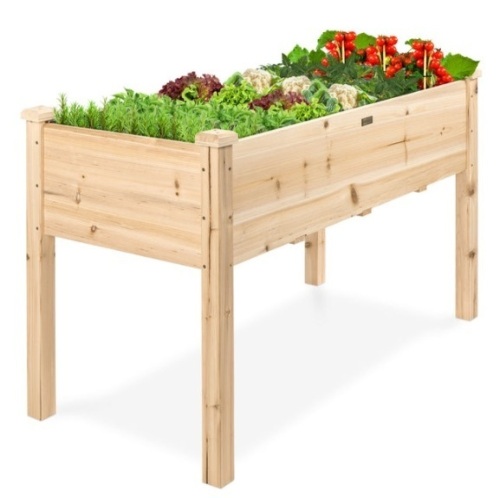 Raised Garden Bed, Elevated Wood Garden Planter Stand, 48x24x30in - Lot 119