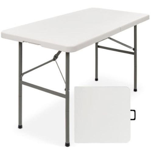 4ft Portable Folding Plastic Dining Table w/ Handle, Lock - Lot 127