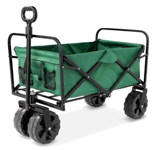 Indoor Outdoor Utility Cart w/ 360-Degree Wheels, Adjustable Handle - 36in - Lot 186