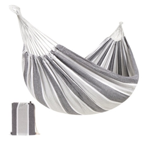 2-Person Brazilian-Style Double Hammock w/ Portable Carrying Bag, Steel - Lot 197