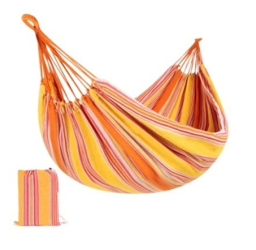 2-Person Brazilian-Style Double Hammock w/ Portable Carrying Bag, Sunset - Lot 205