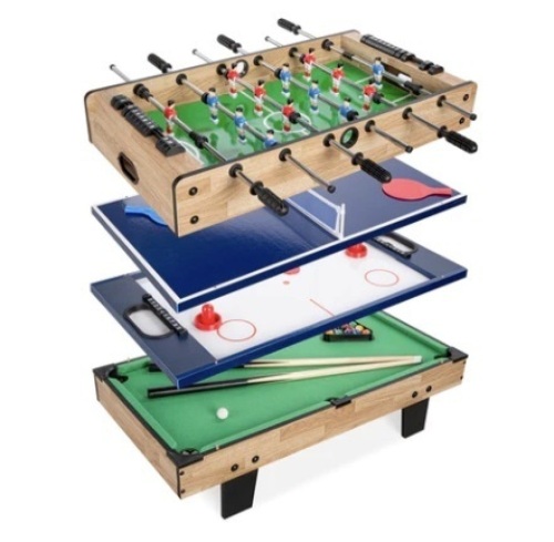 4-in-1 Multi Game Table Set w/ Air Hockey, Table Tennis, Billiards, Foosball - Lot 209